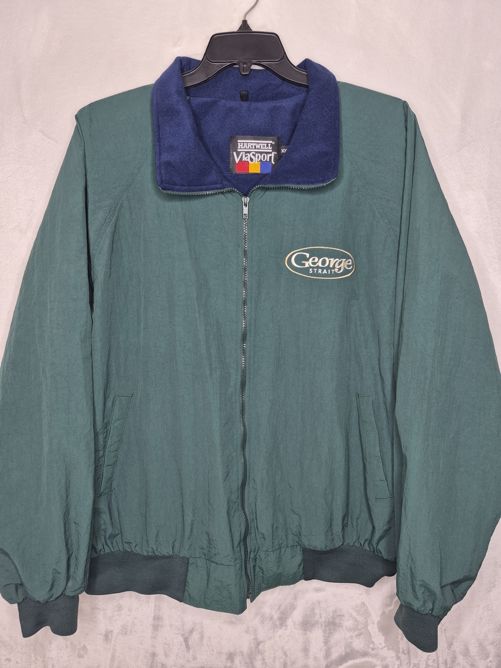 Vintage George Strait Hartwell ViaSport Country Music Zip Jacket XXL
